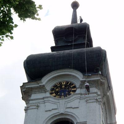 Industrieklettern Kirche