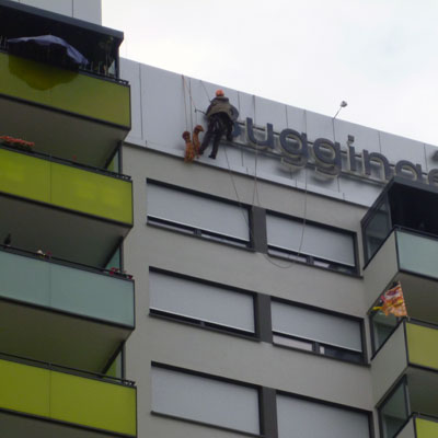 Industrieklettern Wohnhaus Freiburg