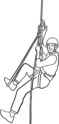 Zeichnung Tim Instustriekletterer